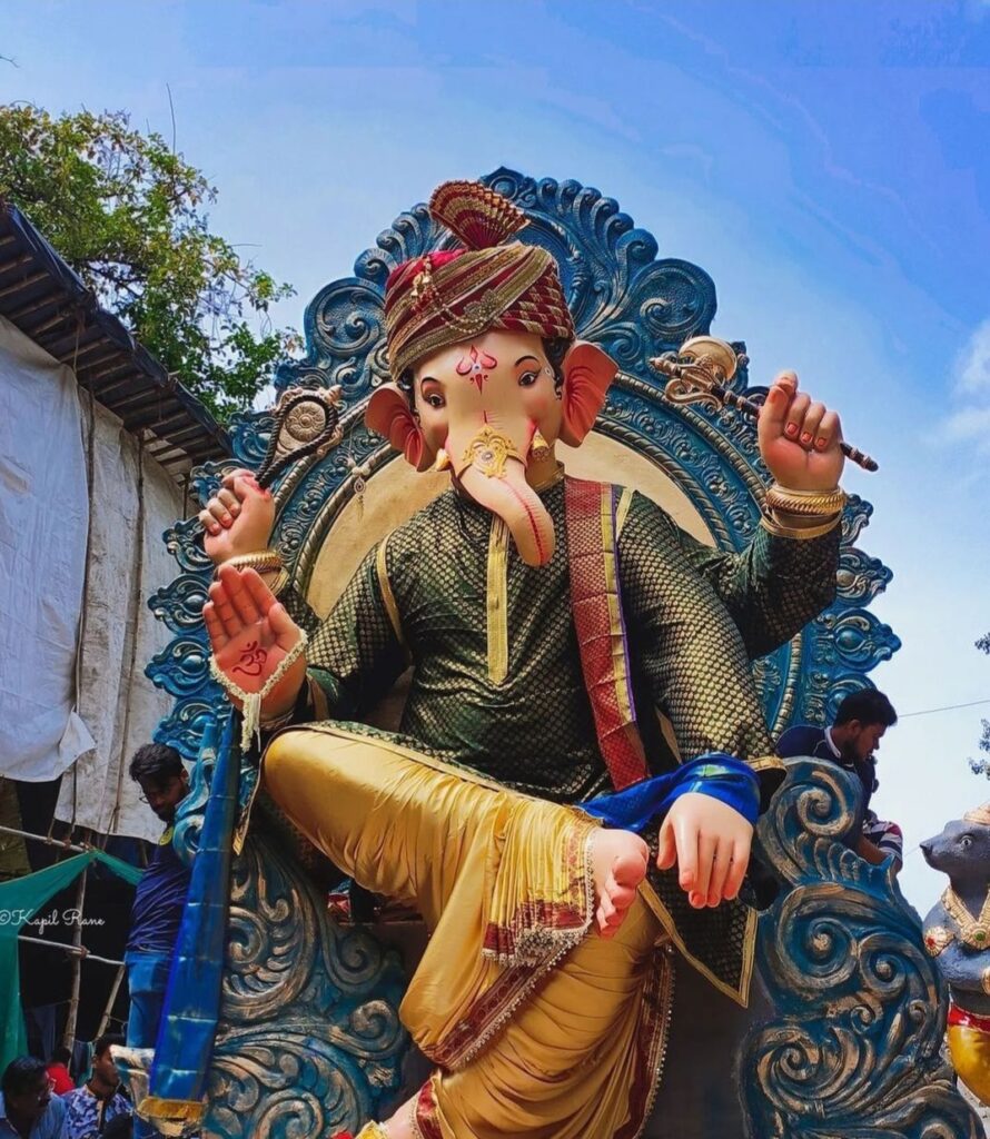 Last year's Vasaicha Maharaja idol. Pic credit - Kapil Rane/ Vasaicha Maharaja Instagram 